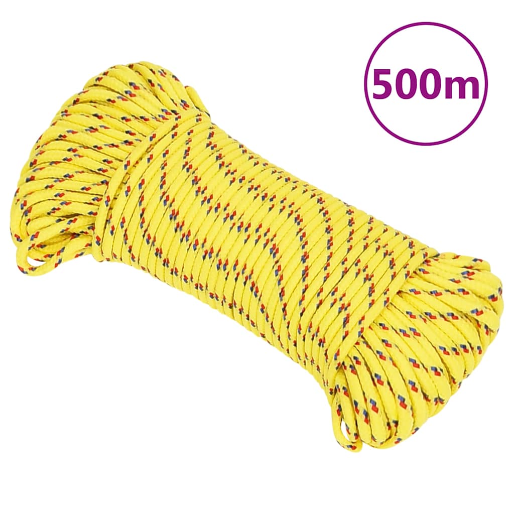 Boat Rope Yellow 4 mm 500 m Polypropylene