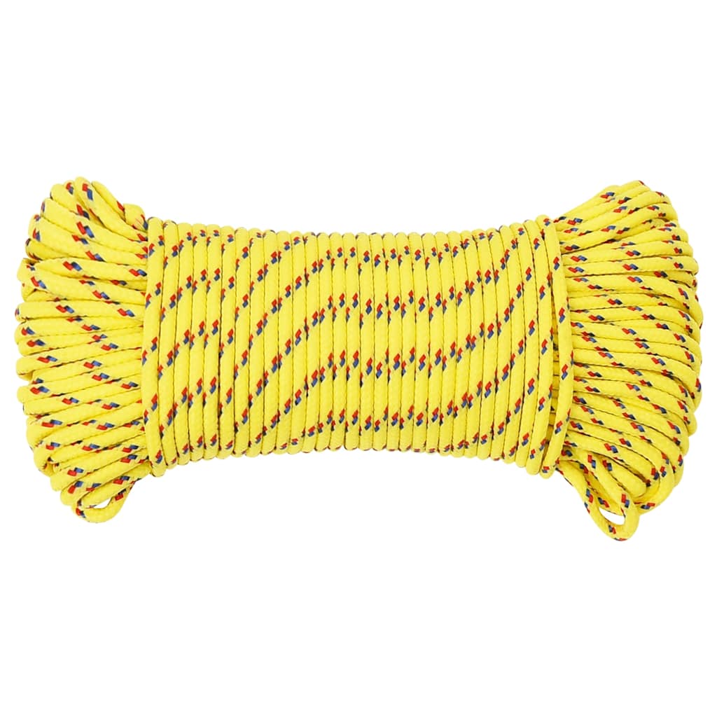 Boat Rope Yellow 4 mm 500 m Polypropylene