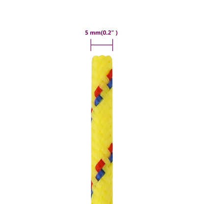 Boat Rope Yellow 5 mm 100 m Polypropylene