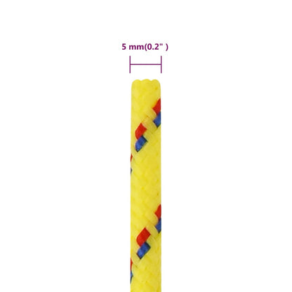 Boat Rope Yellow 5 mm 500 m Polypropylene