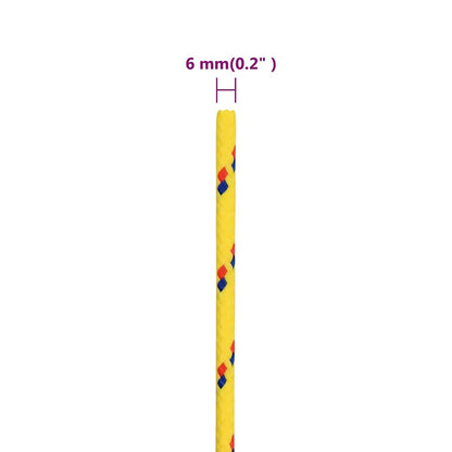 Boat Rope Yellow 6 mm 50 m Polypropylene