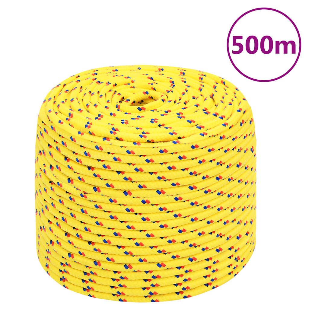 Boat Rope Yellow 6 mm 500 m Polypropylene