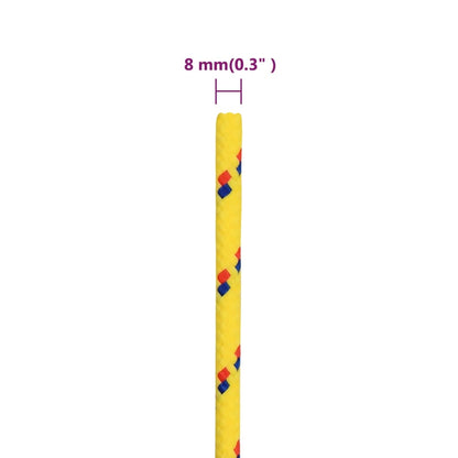 Boat Rope Yellow 8 mm 50 m Polypropylene