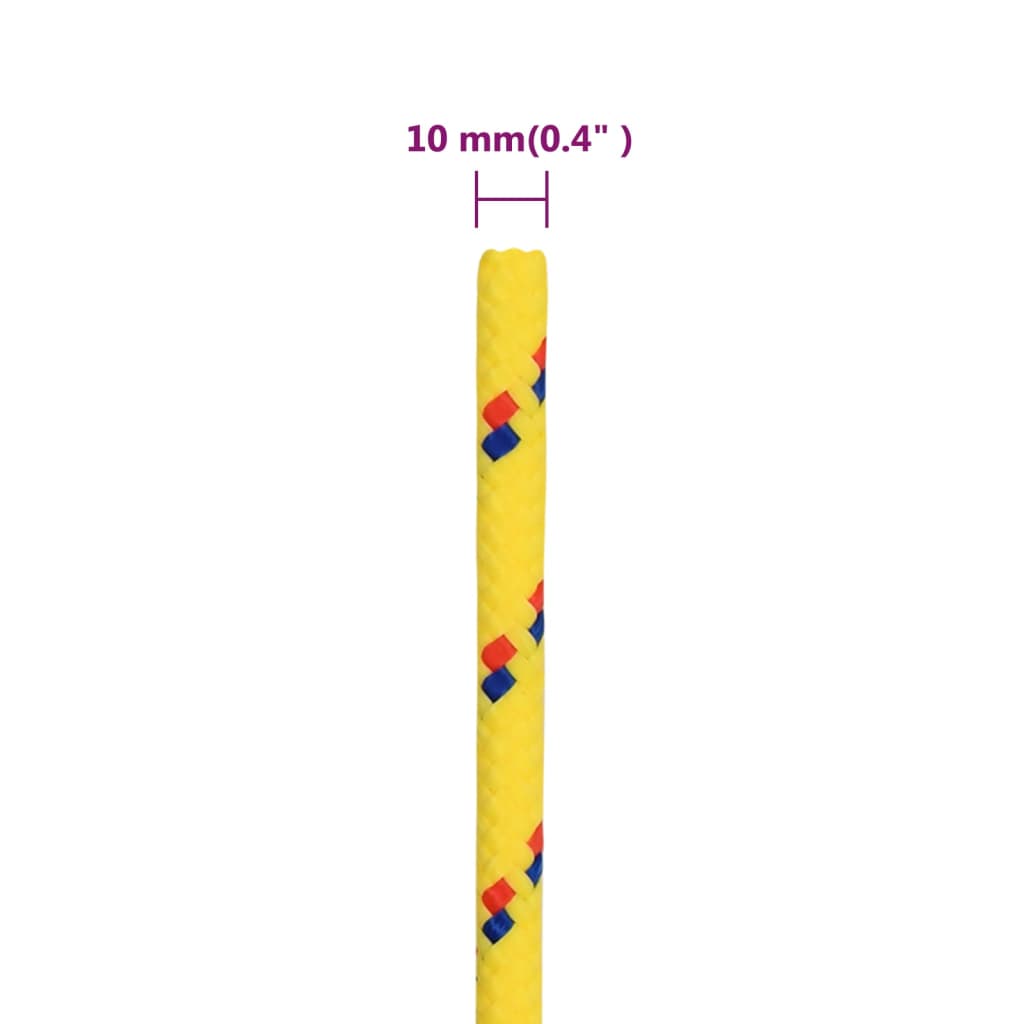 Boat Rope Yellow 10 mm 250 m Polypropylene