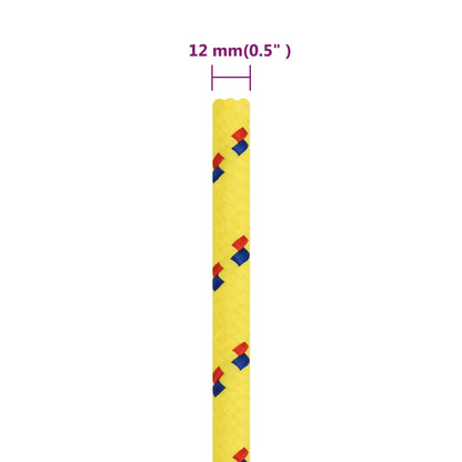 Boat Rope Yellow 12 mm 50 m Polypropylene