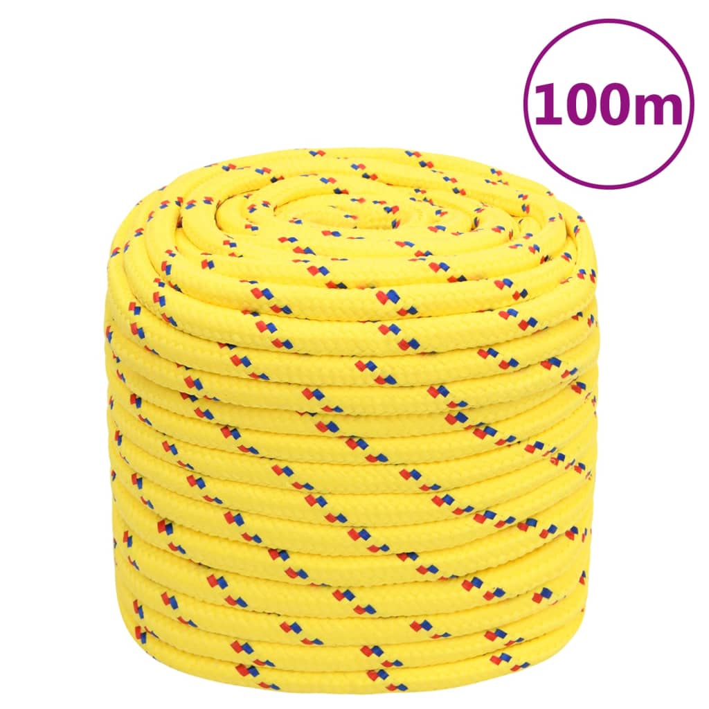 Boat Rope Yellow 18 mm 100 m Polypropylene