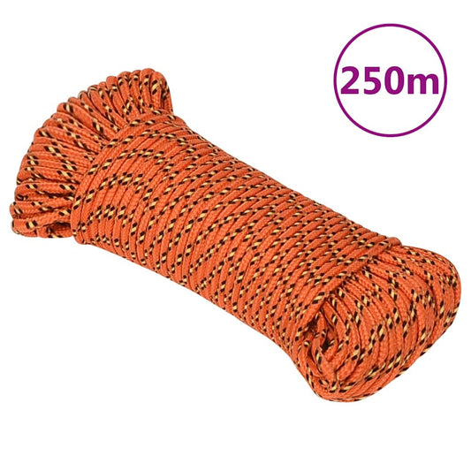 Boat Rope Orange 3 mm 250 m Polypropylene