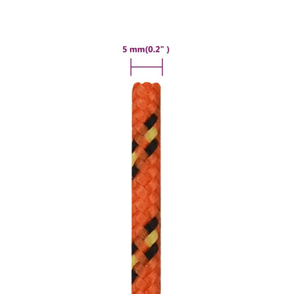 Boat Rope Orange 5 mm 25 m Polypropylene