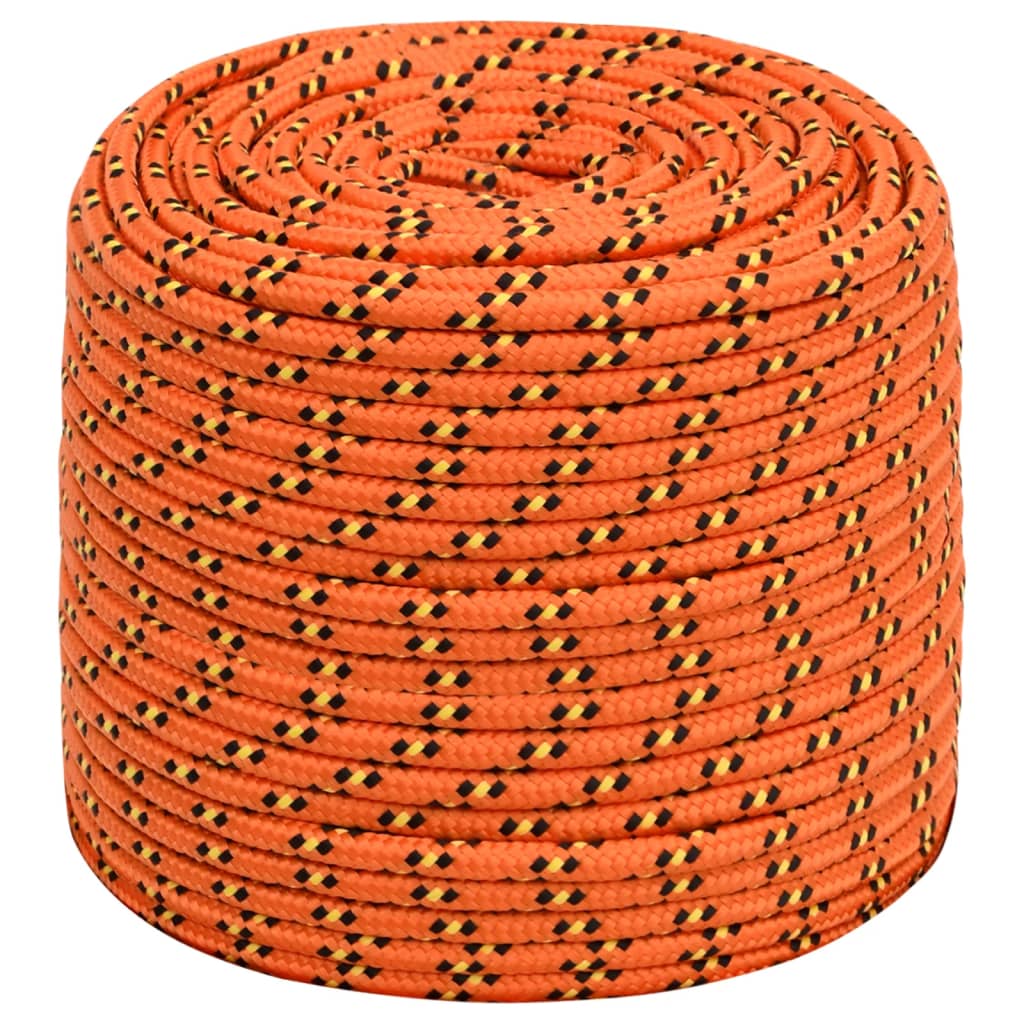 Boat Rope Orange 8 mm 25 m Polypropylene