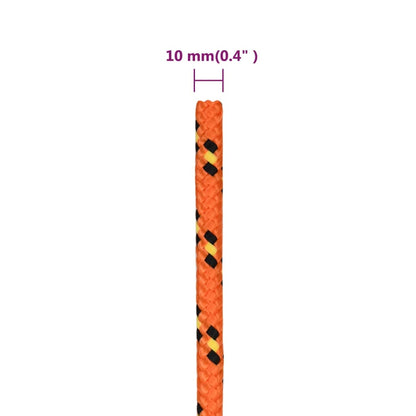 Boat Rope Orange 10 mm 25 m Polypropylene