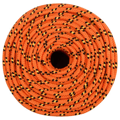Boat Rope Orange 10 mm 250 m Polypropylene