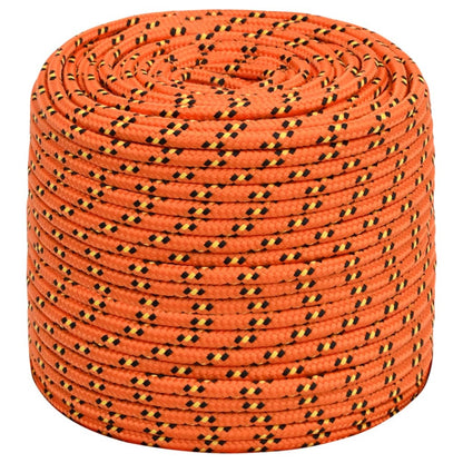 Boat Rope Orange 10 mm 500 m Polypropylene