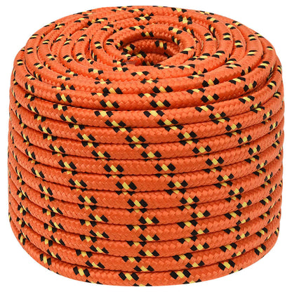 Boat Rope Orange 14 mm 25 m Polypropylene