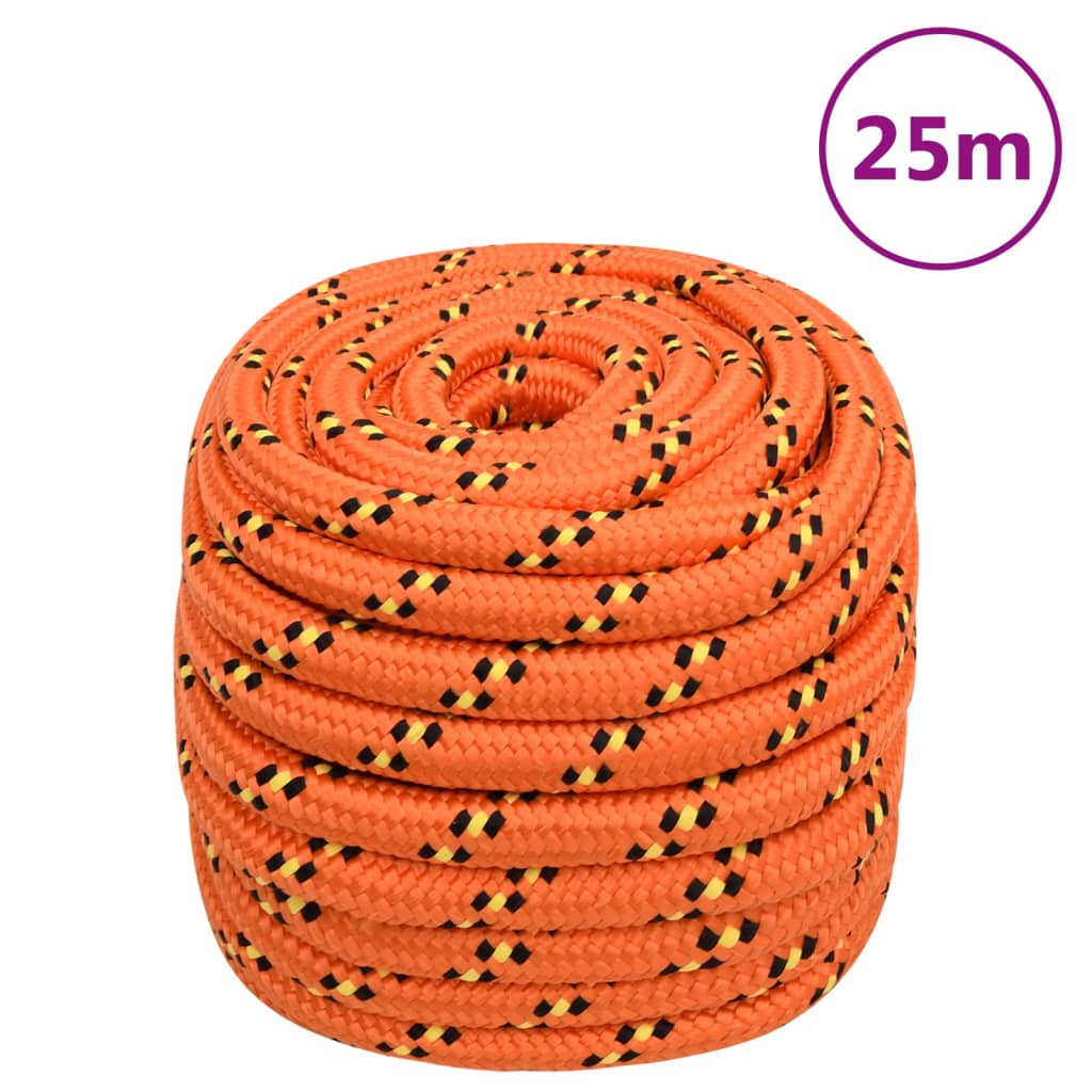 Boat Rope Orange 20 mm 25 m Polypropylene