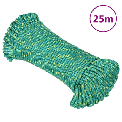 Boat Rope Green 5 mm 25 m Polypropylene