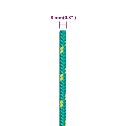 Boat Rope Green 8 mm 25 m Polypropylene