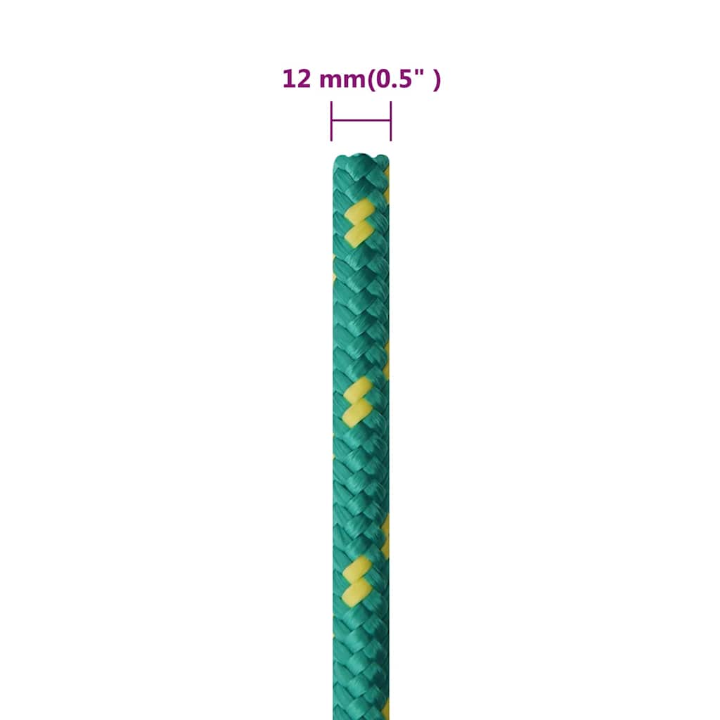Boat Rope Green 12 mm 50 m Polypropylene