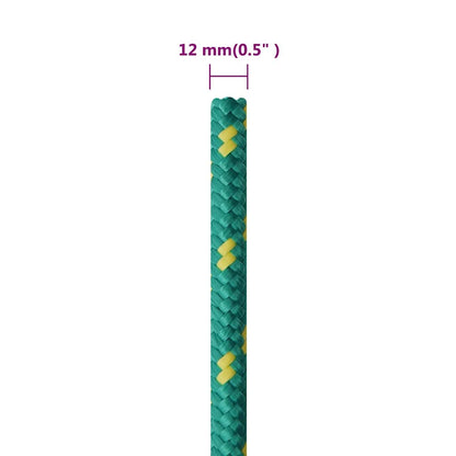 Boat Rope Green 12 mm 50 m Polypropylene