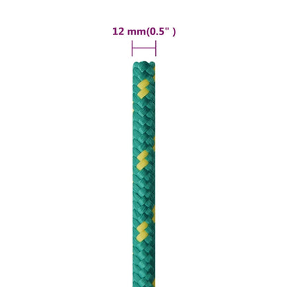 Boat Rope Green 12 mm 100 m Polypropylene