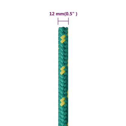 Boat Rope Green 12 mm 250 m Polypropylene