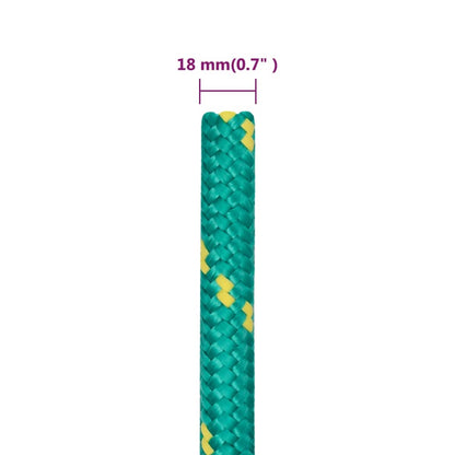 Boat Rope Green 18 mm 25 m Polypropylene