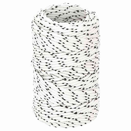 Braided Boat Rope White 2 mmx50 m Polyester