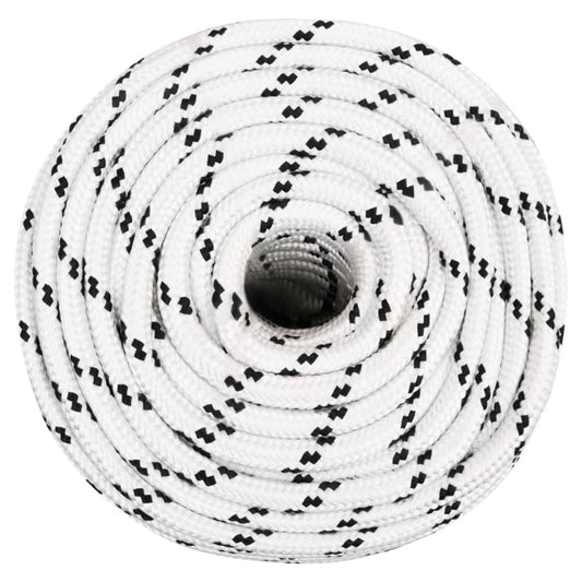 Braided Boat Rope White 14 mmx100 m Polyester