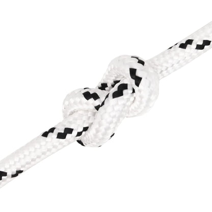 Braided Boat Rope White 14 mmx100 m Polyester