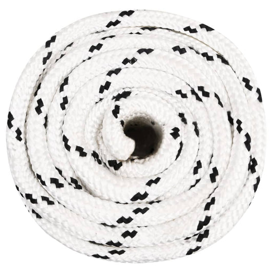 Braided Boat Rope White 20 mmx100 m Polyester
