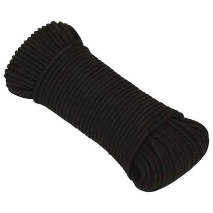 Work Rope Black 4 mm 50 m Polyester