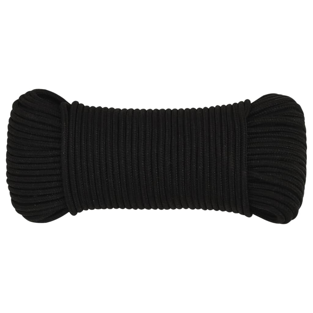 Work Rope Black 5 mm 25 m Polyester