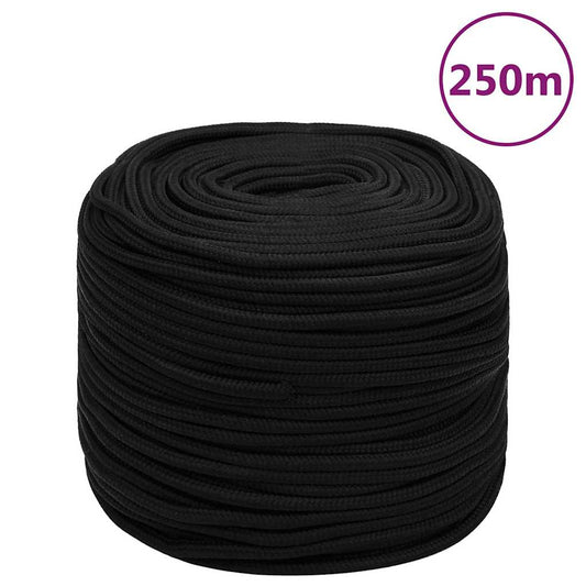 Work Rope Black 10 mm 250 m Polyester