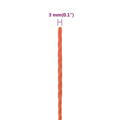 Work Rope Orange 3 mm 50 m Polypropylene
