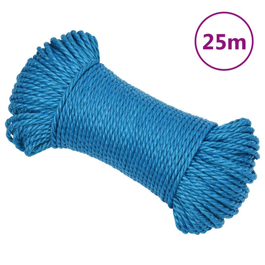 Work Rope Blue 8 mm 25 m Polypropylene