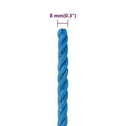 Work Rope Blue 8 mm 50 m Polypropylene