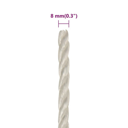 Work Rope White 8 mm 25 m Polypropylene