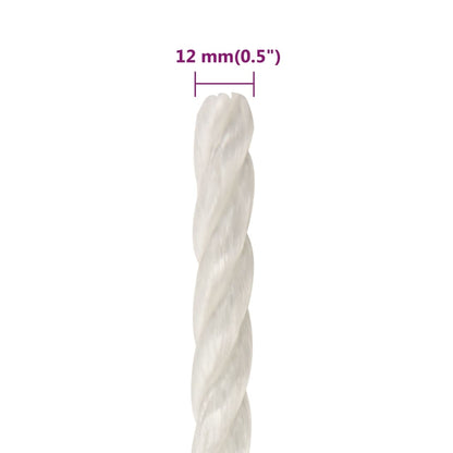 Work Rope White 12 mm 500 m Polypropylene