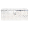 Storage Box Silver 60x23.5x23 cm Aluminium