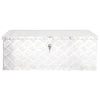 Storage Box Silver 80x39x30 cm Aluminium