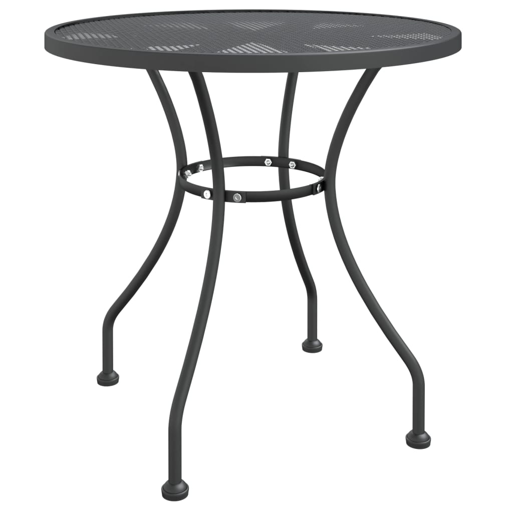 vidaXL Garden Dining Set Anthracite Expanded metal mesh with e-coating