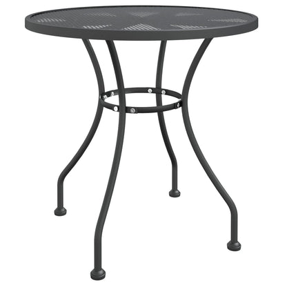 vidaXL Garden Dining Set Anthracite Expanded metal mesh with e-coating