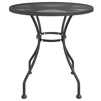 vidaXL Garden Dining Set Anthracite Expanded metal mesh with e-coating