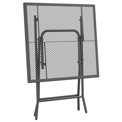 Garden Dining Set | Anthracite | Expanded metal mesh | Small |  Foldable