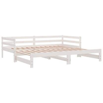 Pull-out Day Bed without Mattress White 90x190 cm