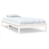 820527 vidaXL Bed Frame without Mattress White 90x200 cm Solid Wood