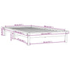 820527 vidaXL Bed Frame without Mattress White 90x200 cm Solid Wood