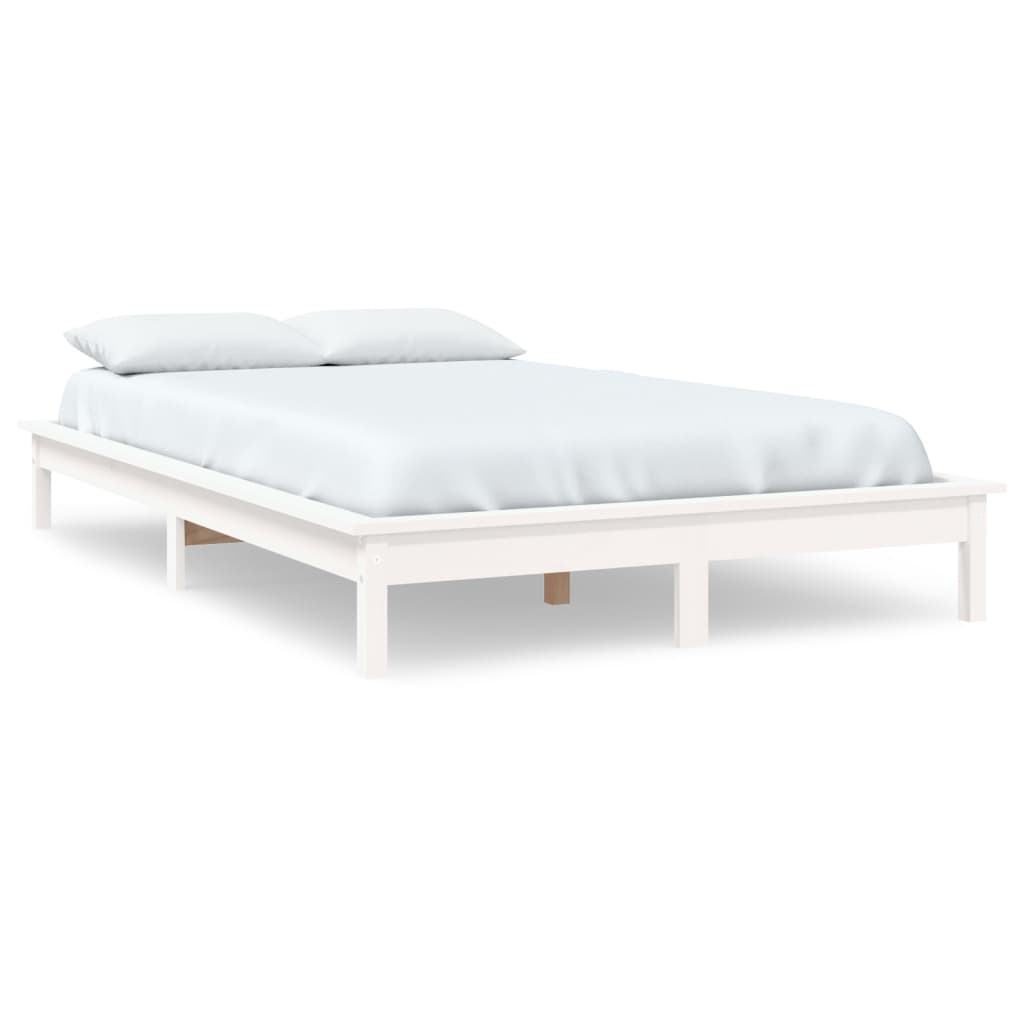 Bed Frame | White | Solid Pine Wood | Super King | Bed Frame