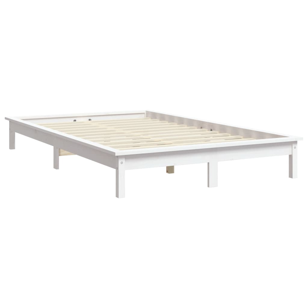 Bed Frame | White | Solid Pine Wood | Super King | Bed Frame