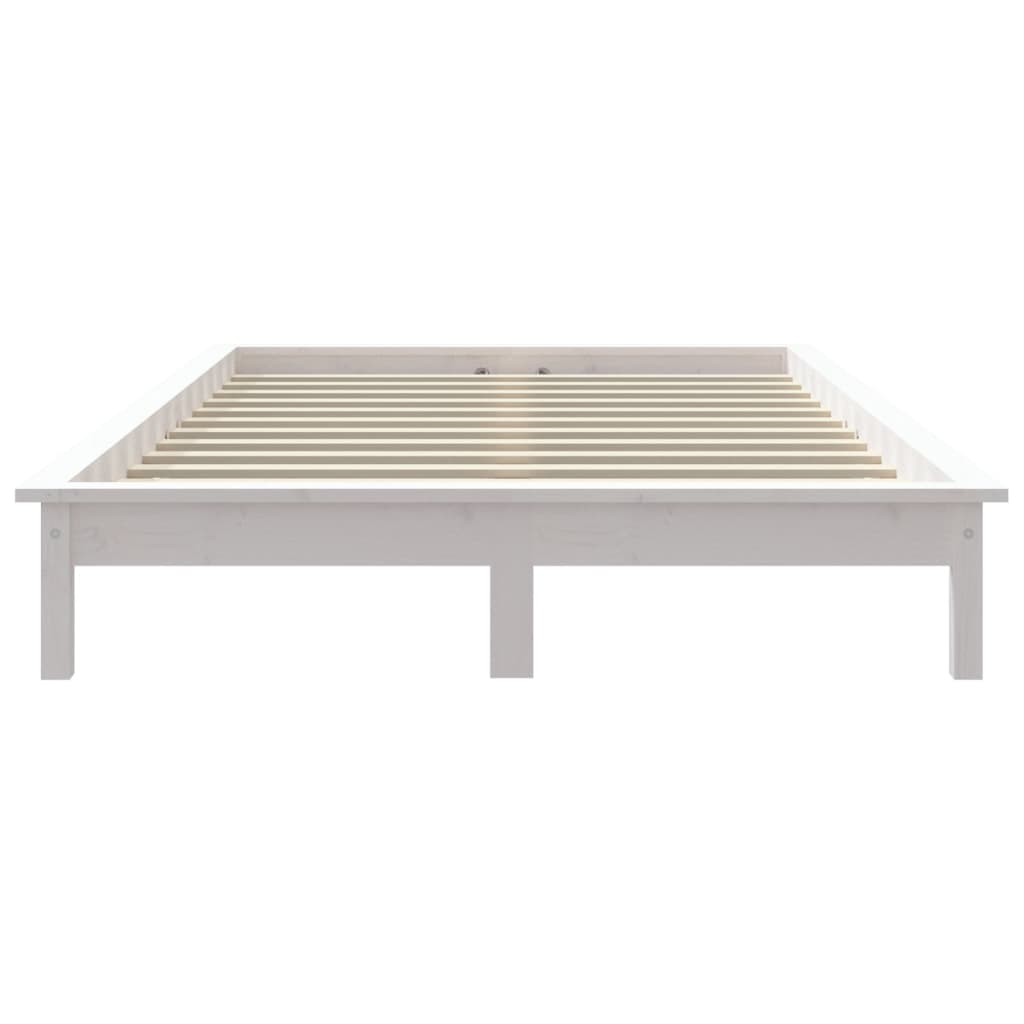 Bed Frame | White | Solid Pine Wood | Super King | Bed Frame