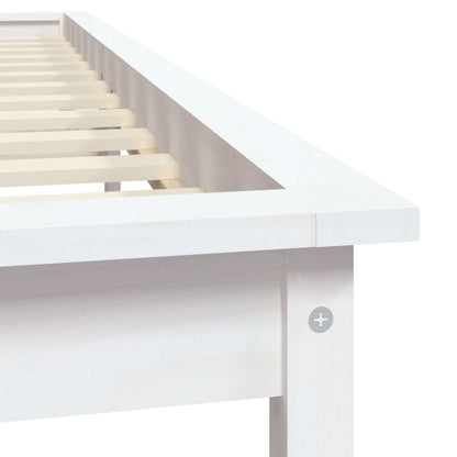 Bed Frame | White | Solid Pine Wood | Super King | Bed Frame